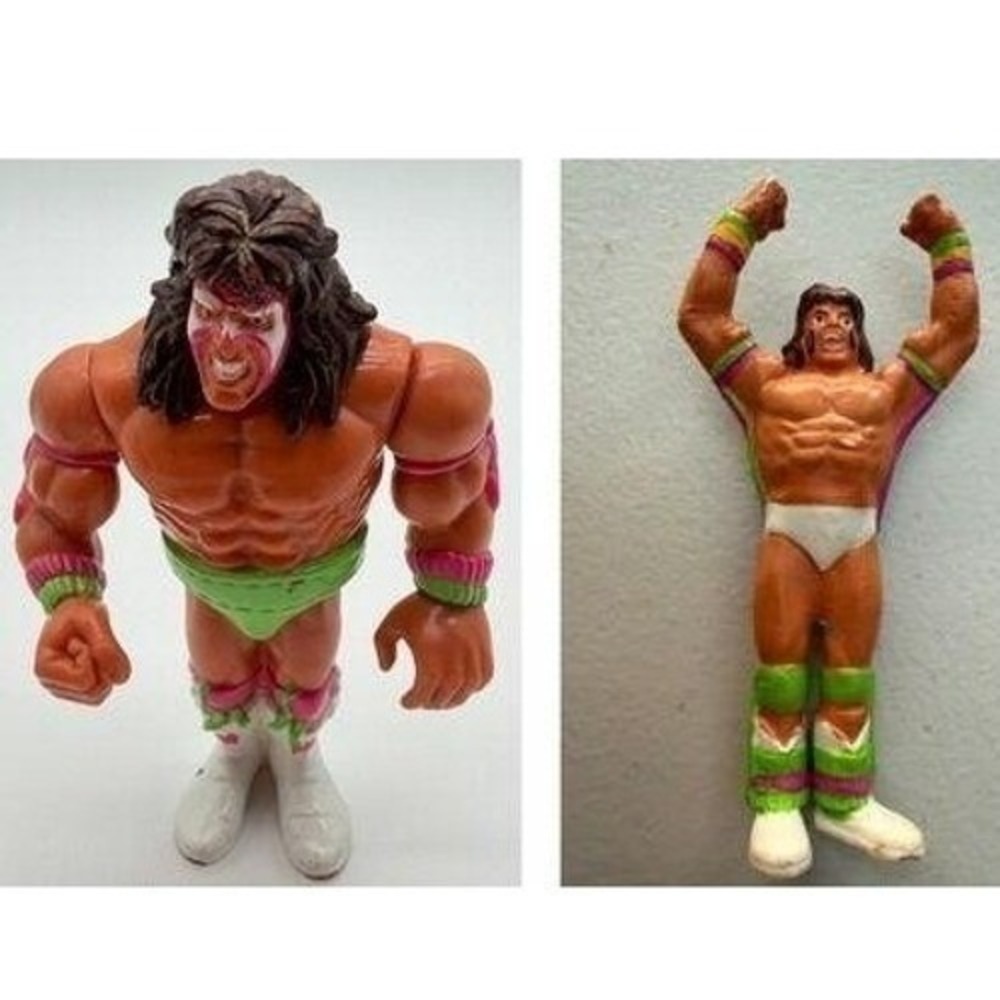 WWE WWF Ultimate Warrior Action Figure lot Applause and Hasbro Vintage/Rare